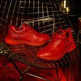 RED/Gold Grommets Ankletop